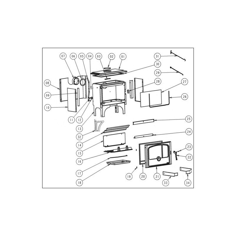 kit joint de porte + colle pour cheminée poêle Deville