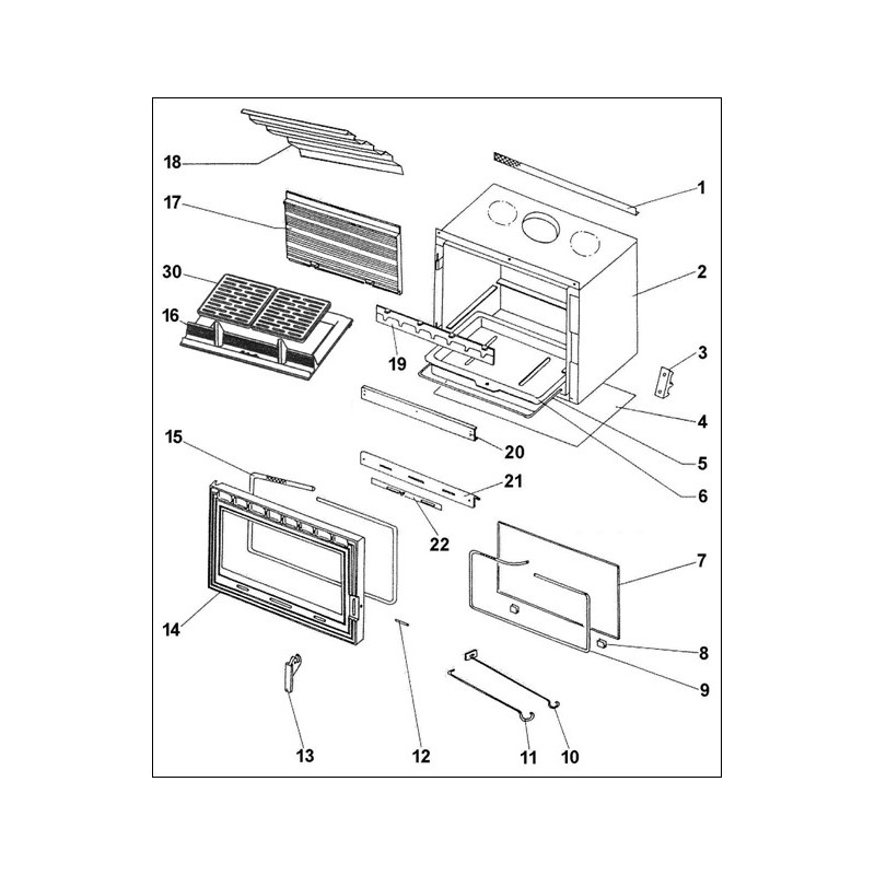 VERRE DE PORTE DEVILLE - Réf: P0027017