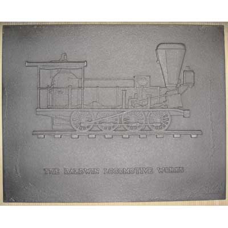 Plaque en fonte Baldwin locomotiv