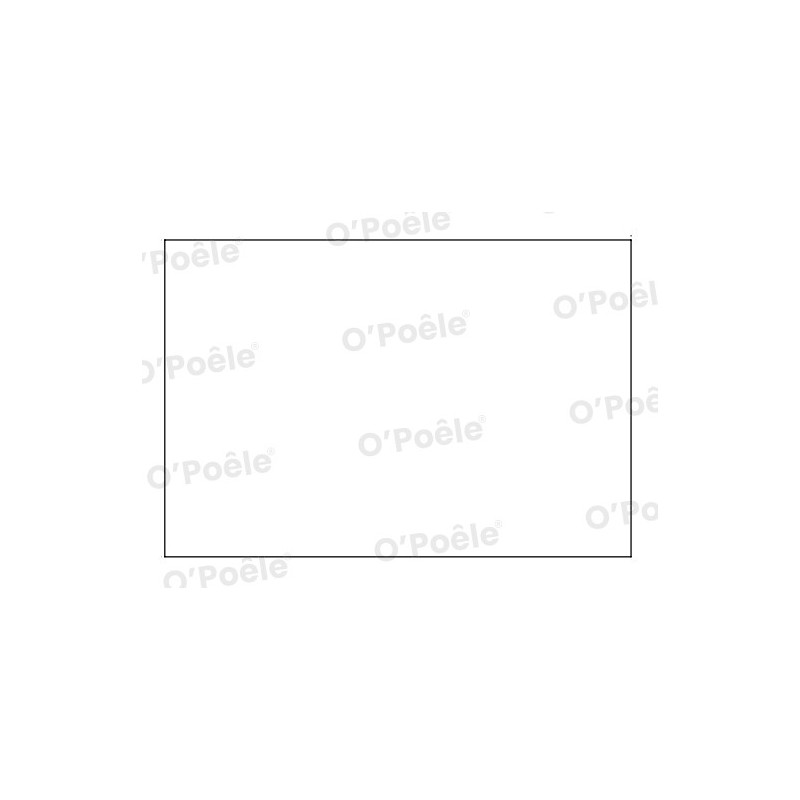 Vitrocéramique avec joint 8 mm SANS SÉRIGRAPHIE - Réf: 41701000660