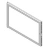 Cadre porte finition laquée noire - Réf: 42021310