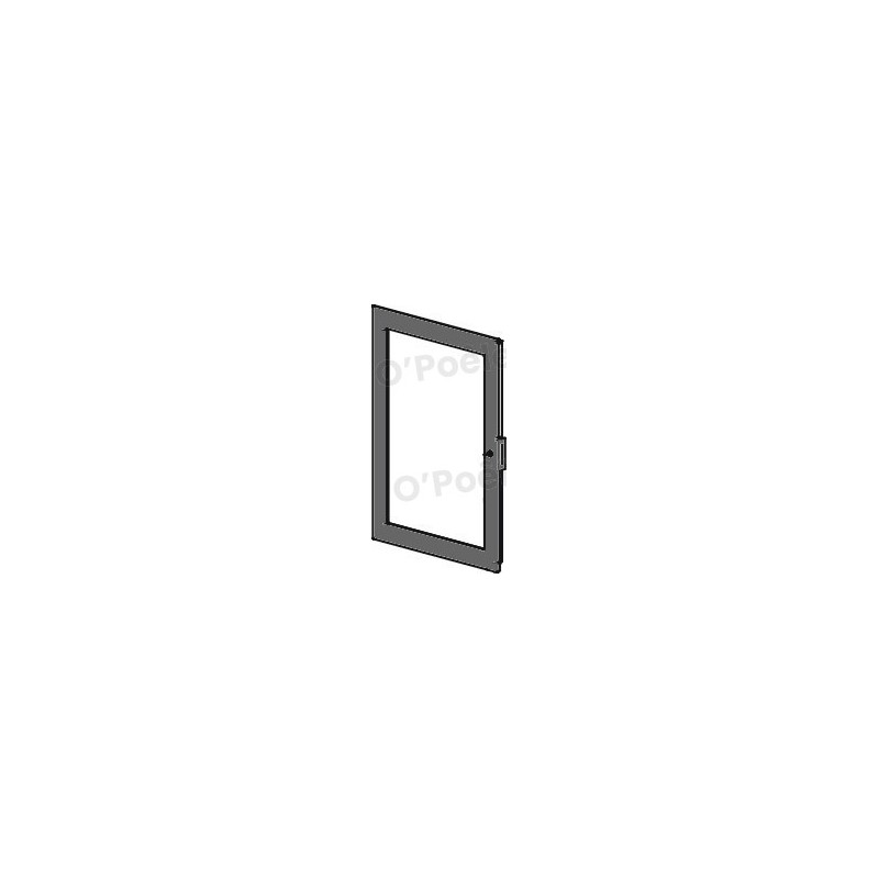 Porte foyer sans vitre finition laquée noire - Réf: 4362001