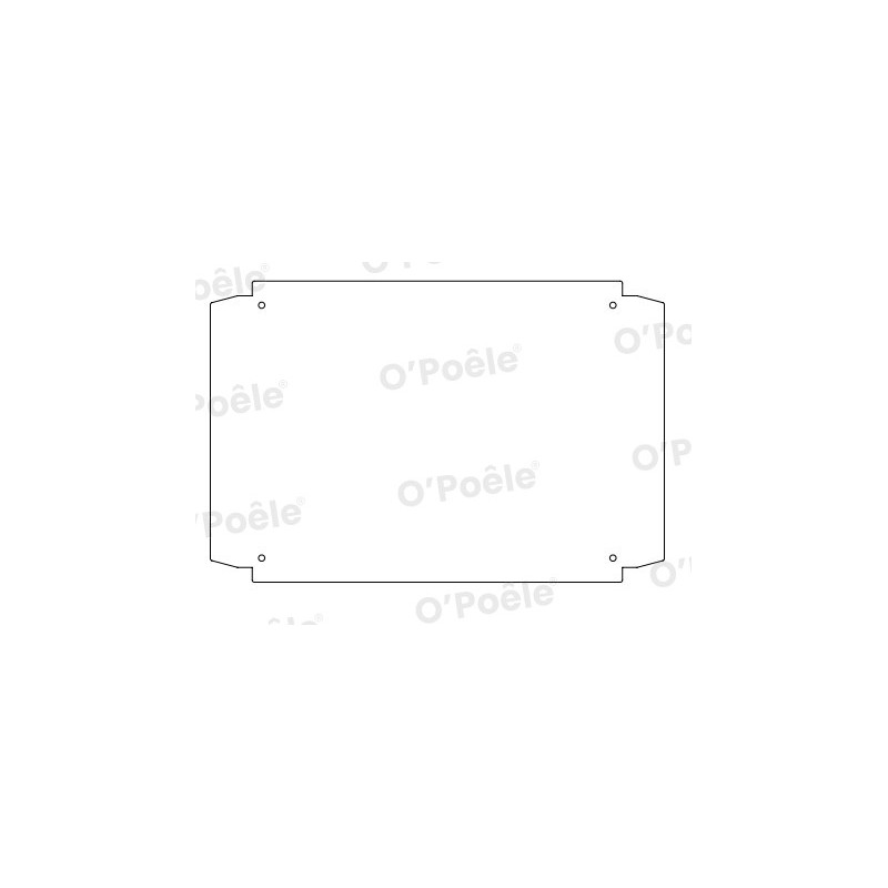 Côté interne du four D.-G. en inox 304 - Réf: 43640059A