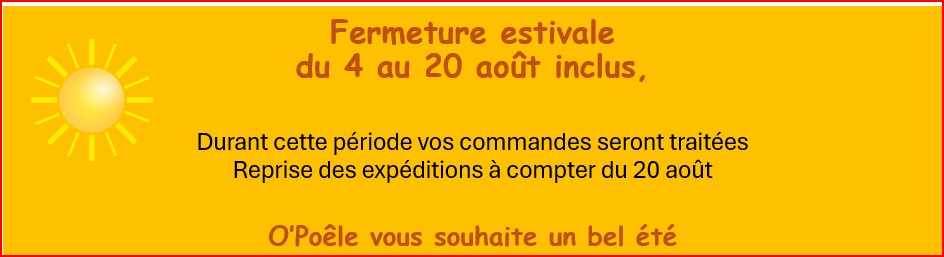 fermeture estivale 2025
