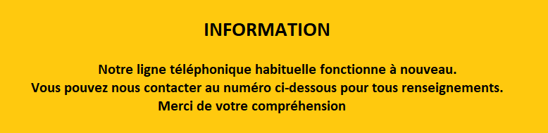 message problème telephonique
